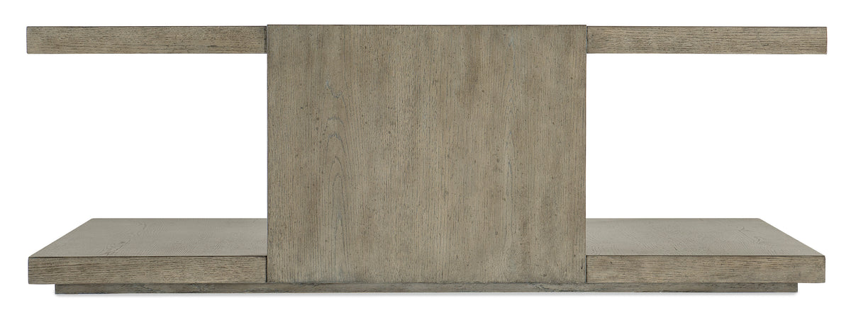 a wood sign with metal brackets