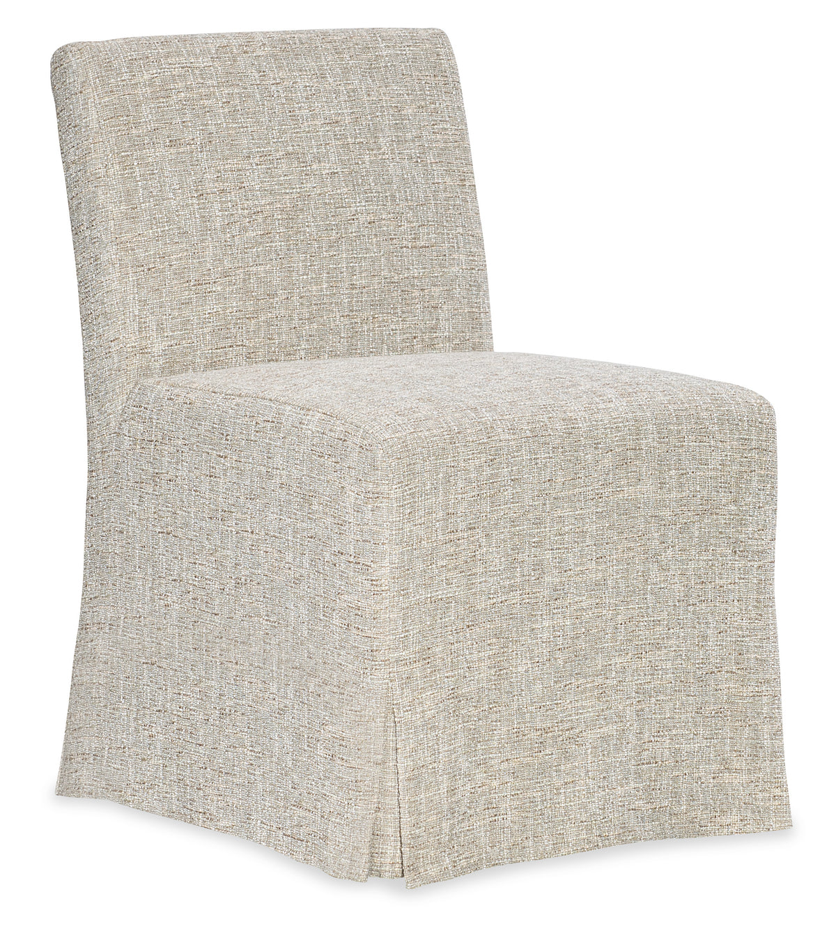 a white chair with a white cover