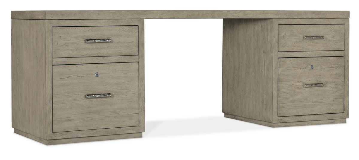 a desk with drawers and a white background
