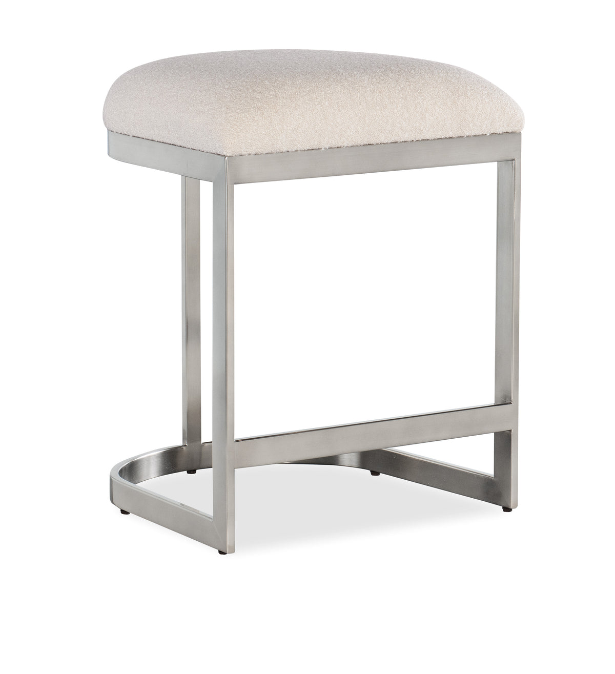 a stool with a white cushion