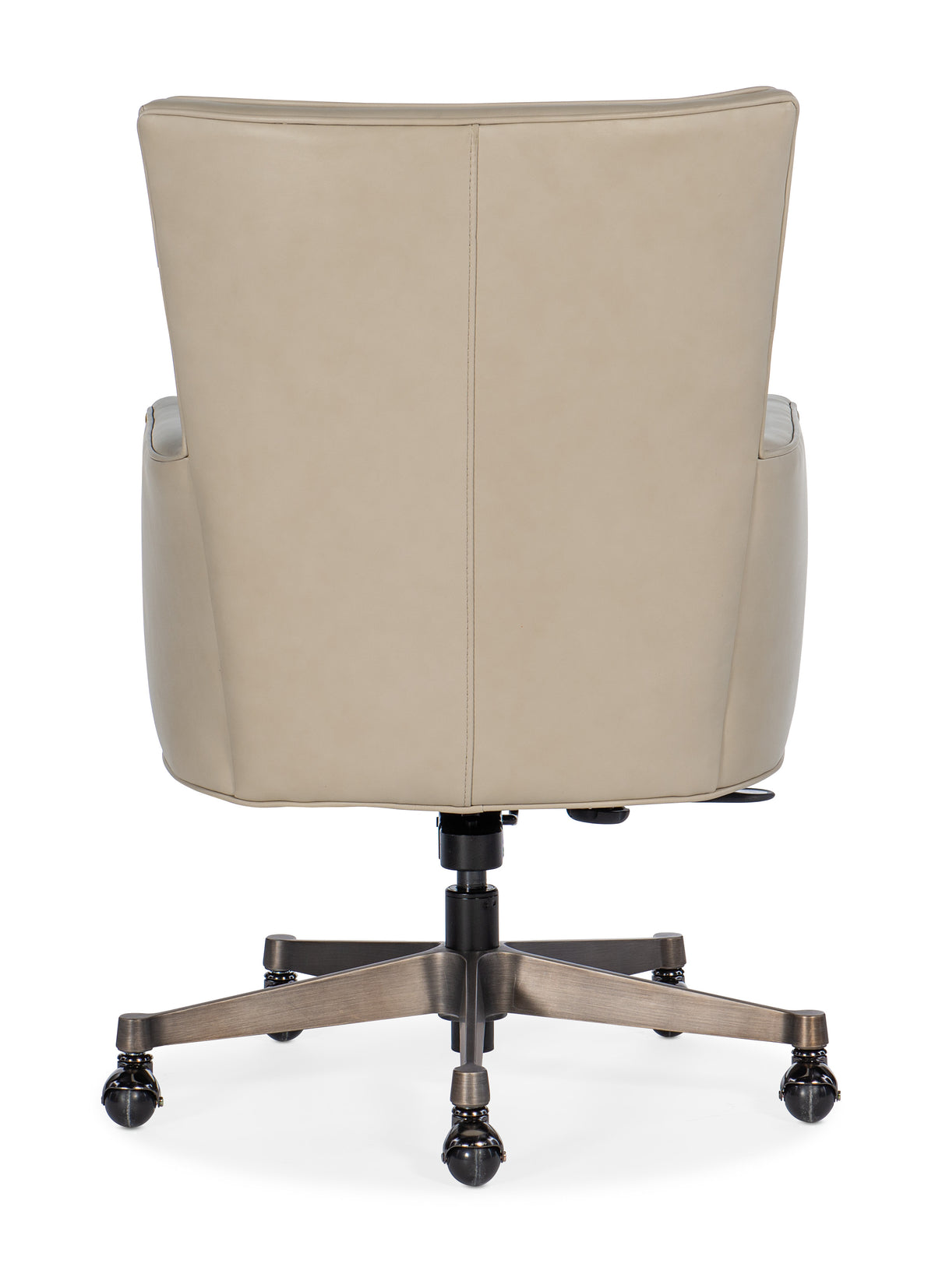 the back of a white office chair