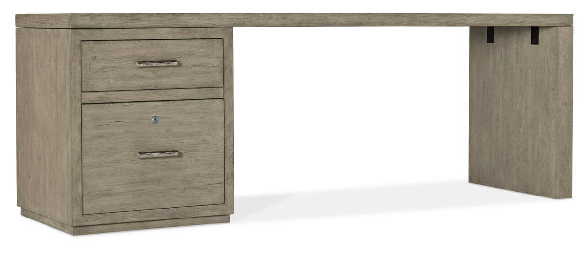 a desk with a drawer