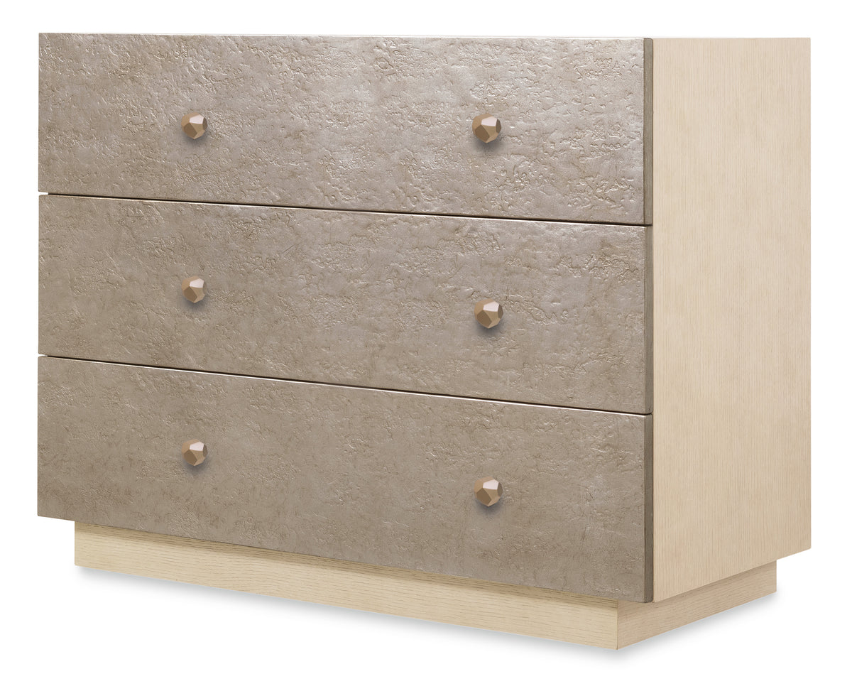 a dresser with drawers on top