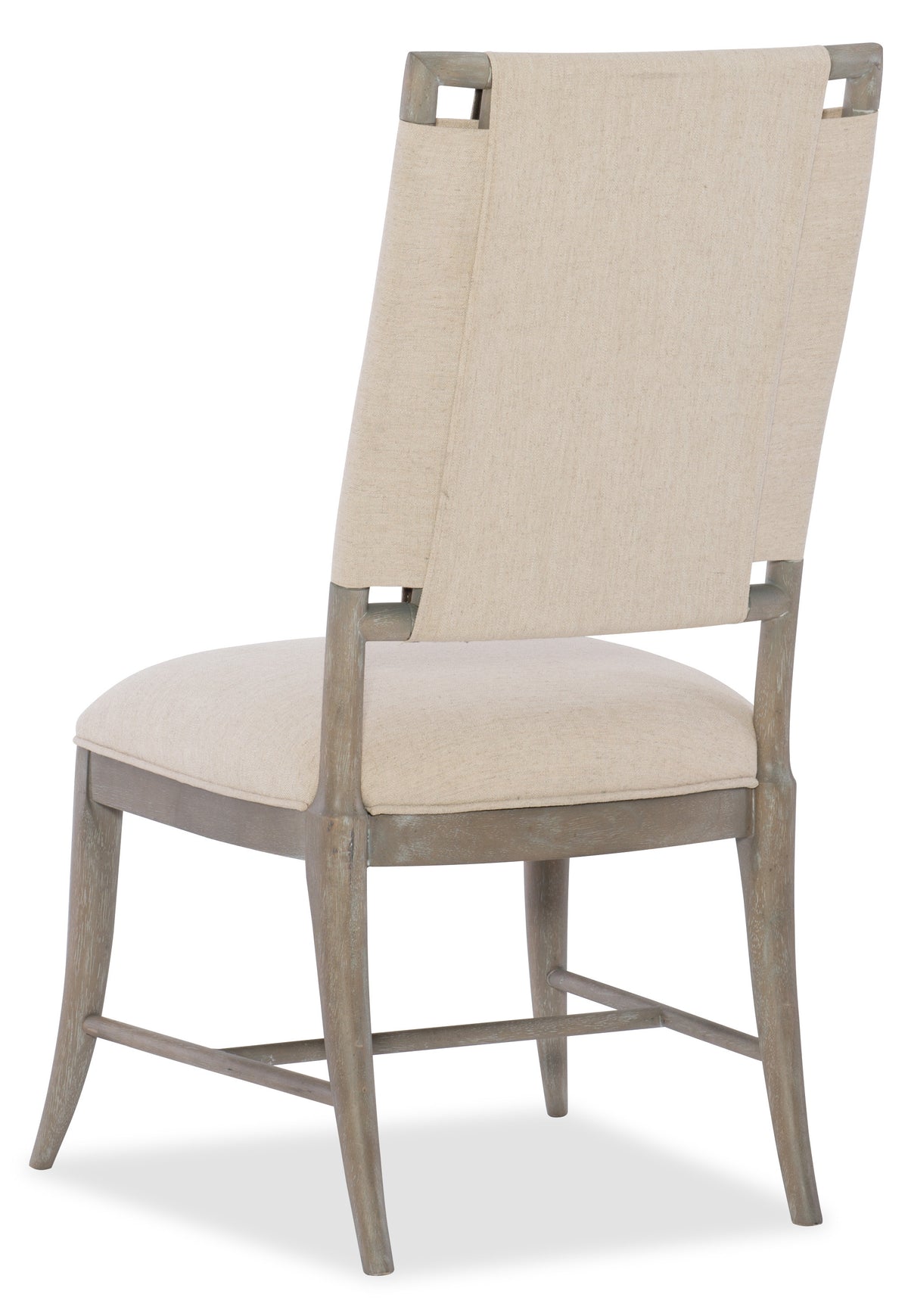 a chair with a white cushion