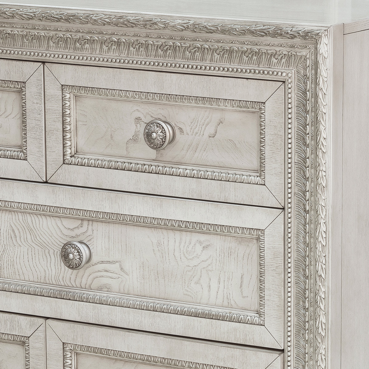 a close up of a dresser