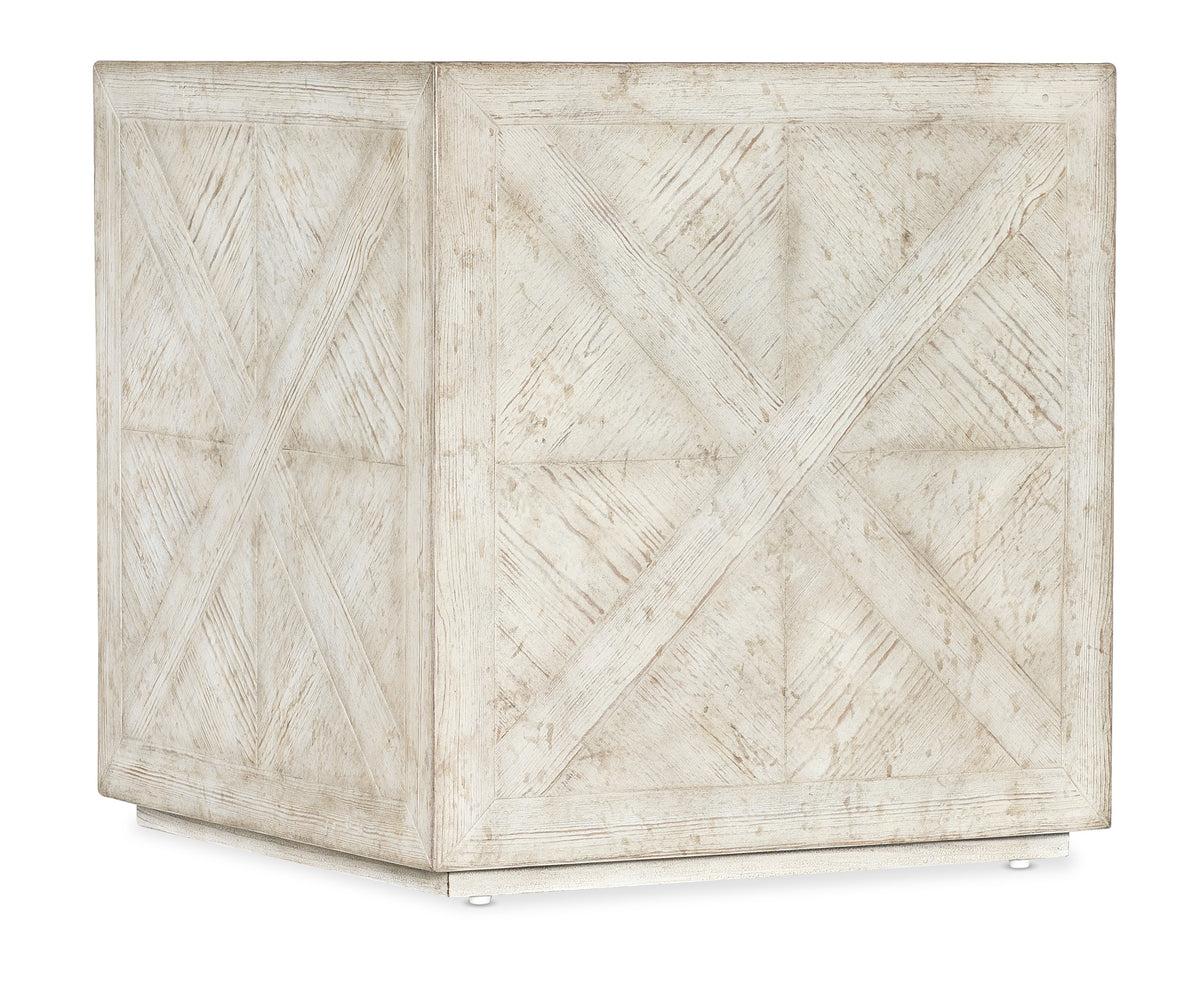 a white wooden box with x on it