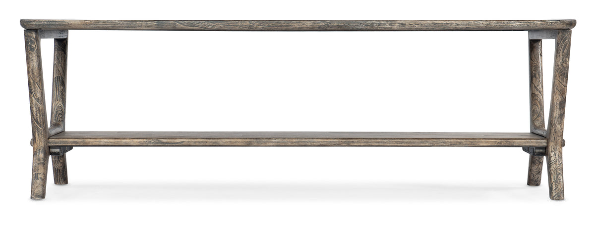 a wooden shelf with a white background