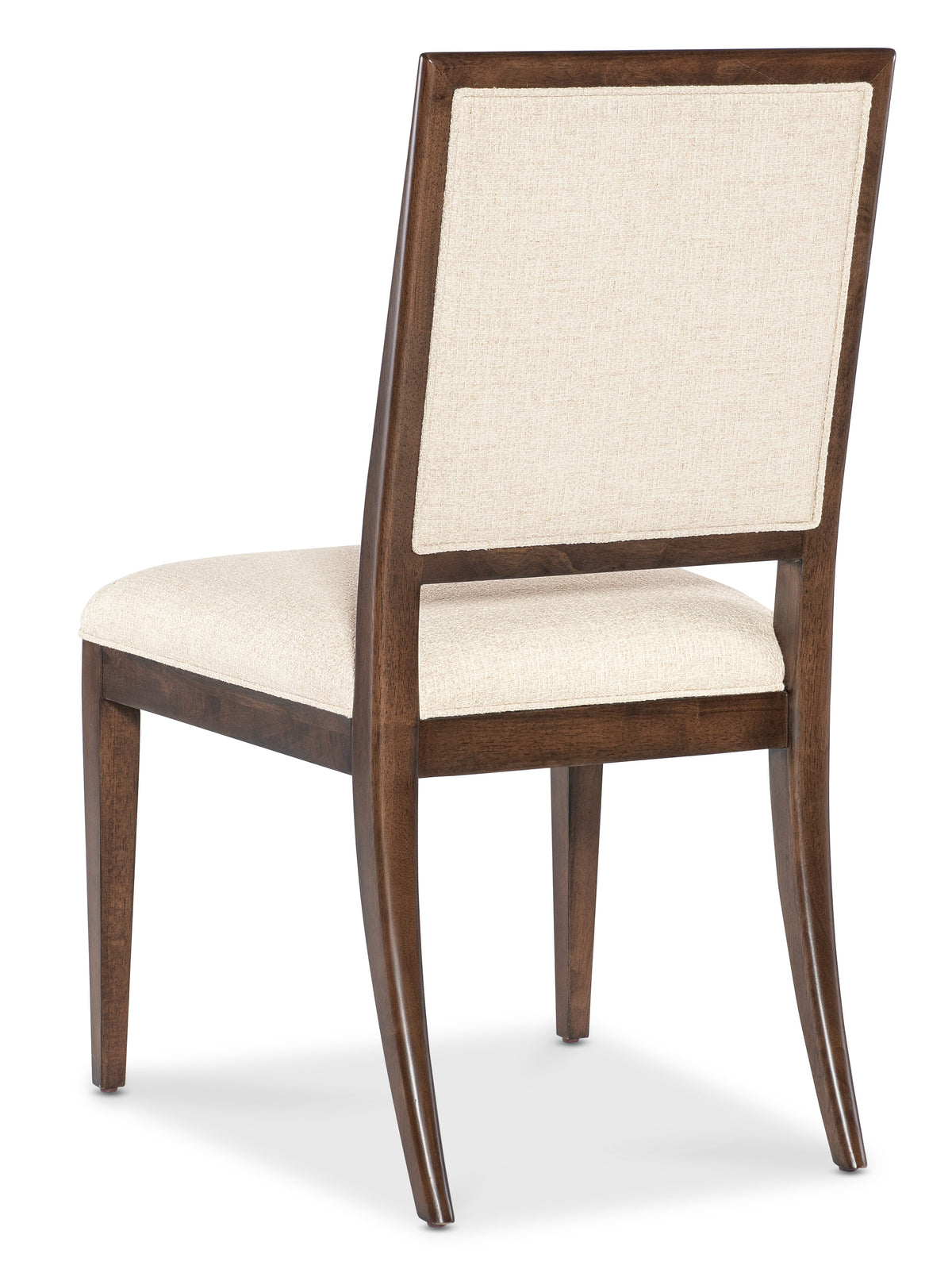 a chair with a white cushion