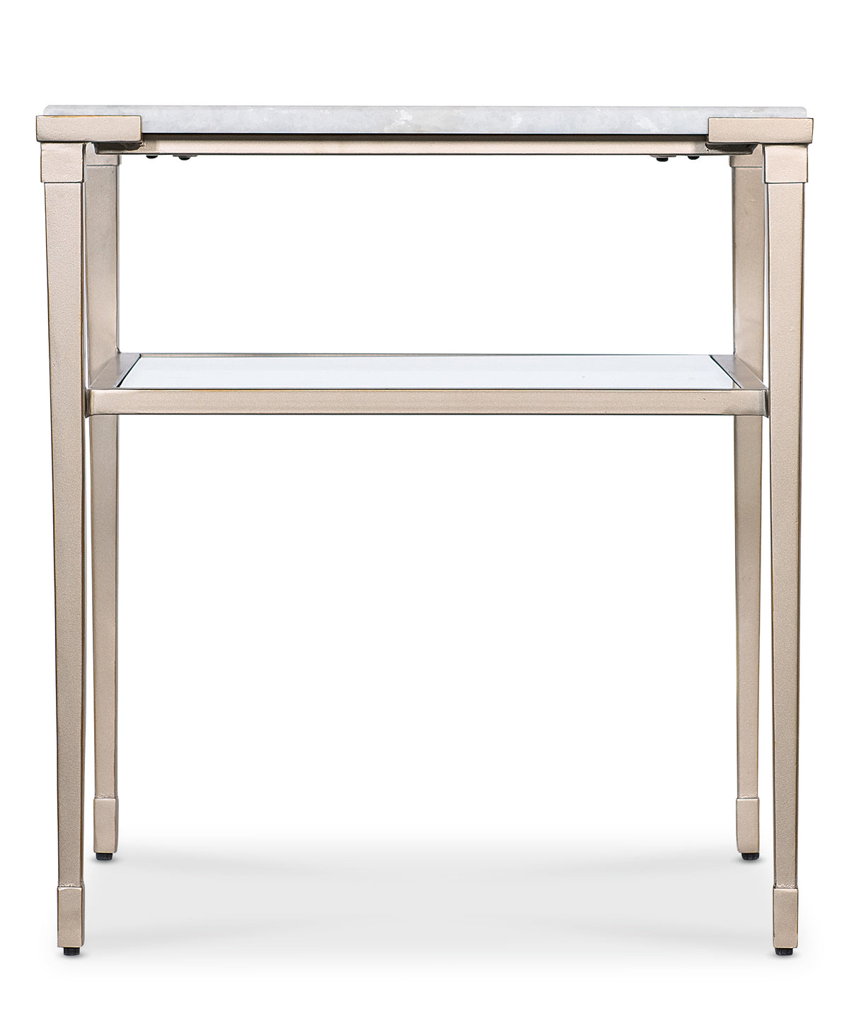 a side table with a shelf