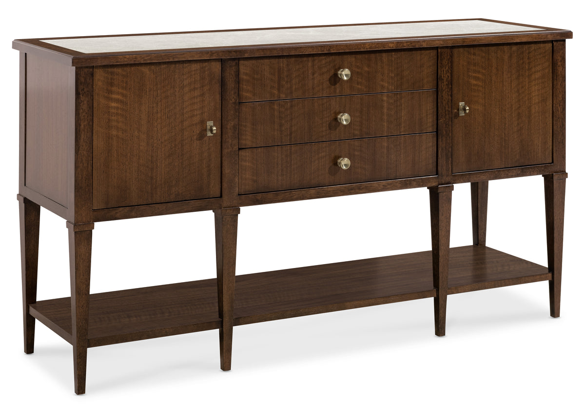 a brown wooden cabinet with drawers