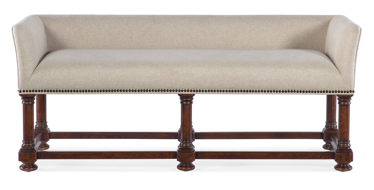 a couch with a wooden base