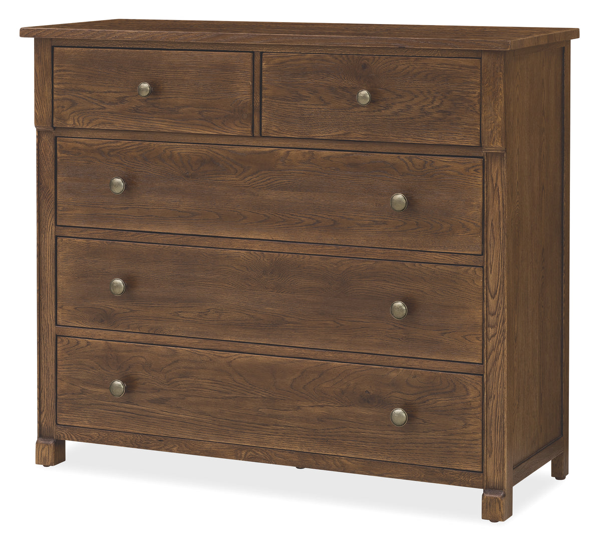 a wooden dresser with four drawers
