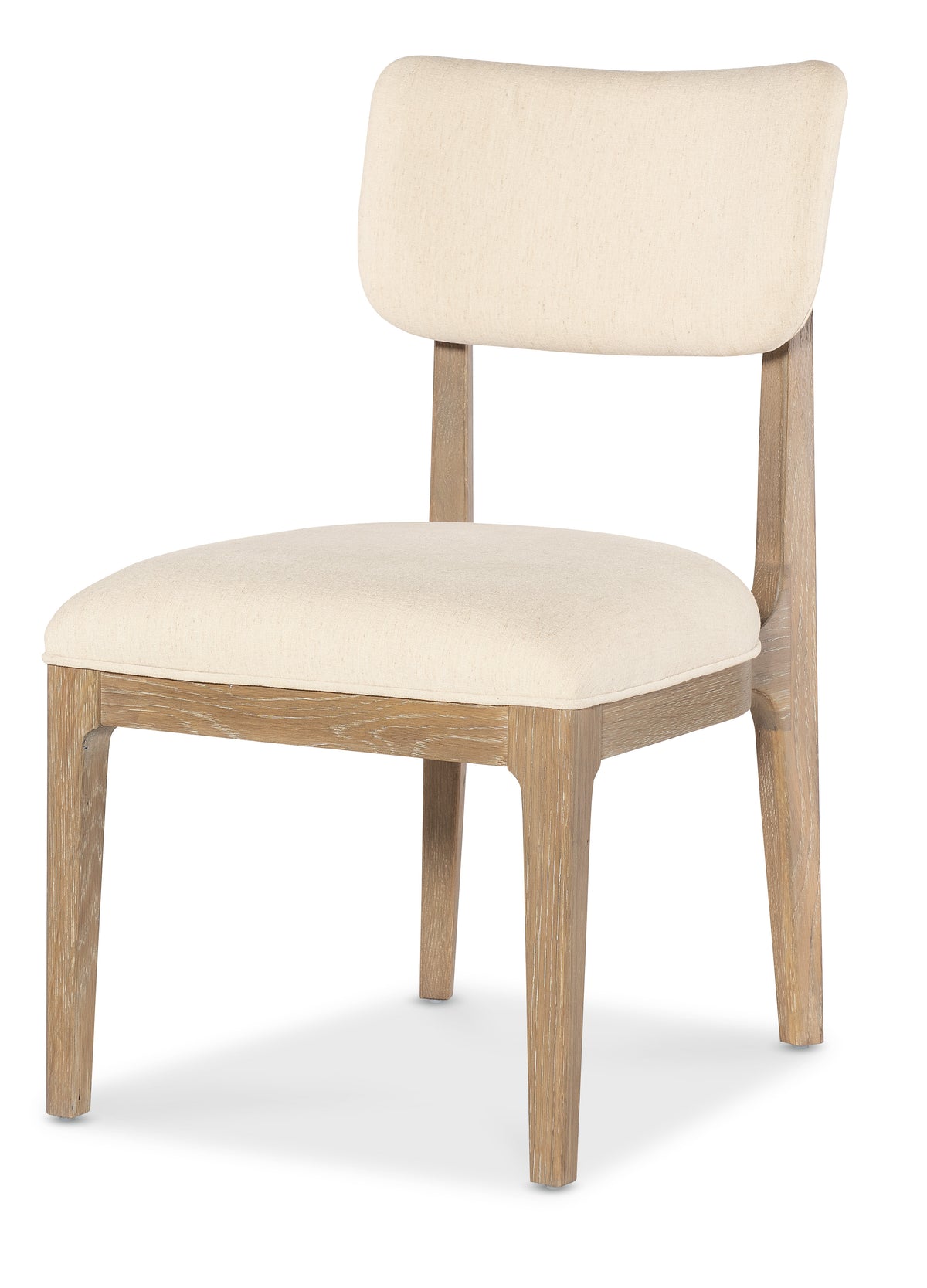 a white chair with a white cushion