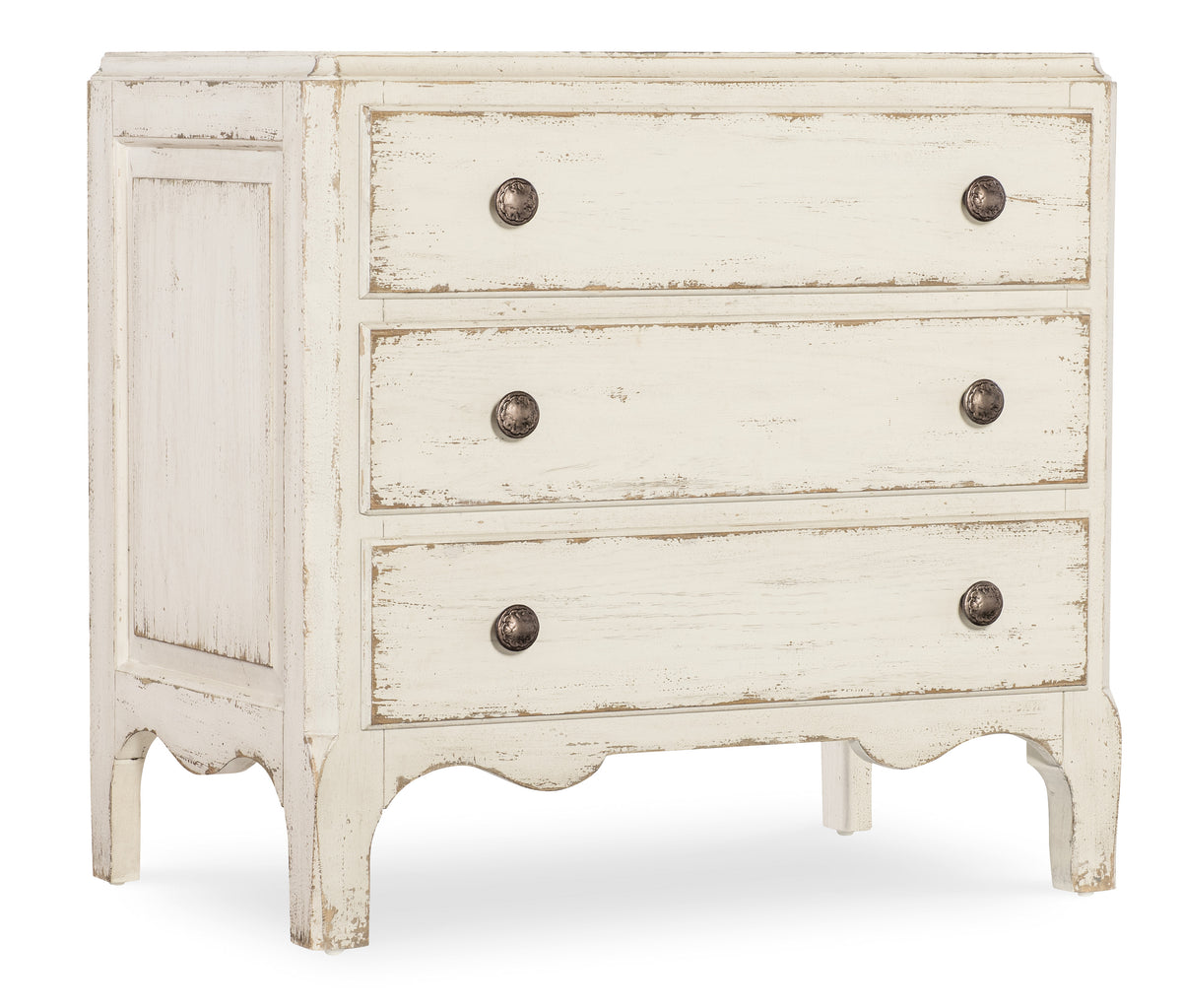 a white dresser with four drawers