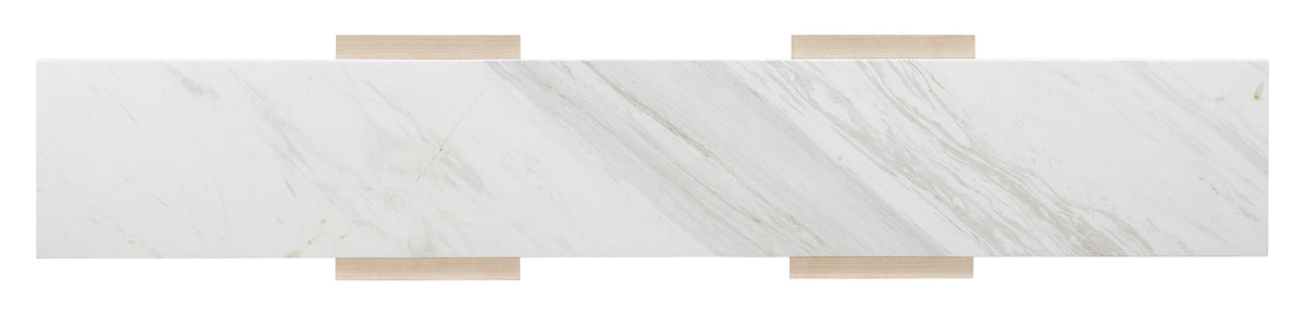 a white rectangular object with wooden corners
