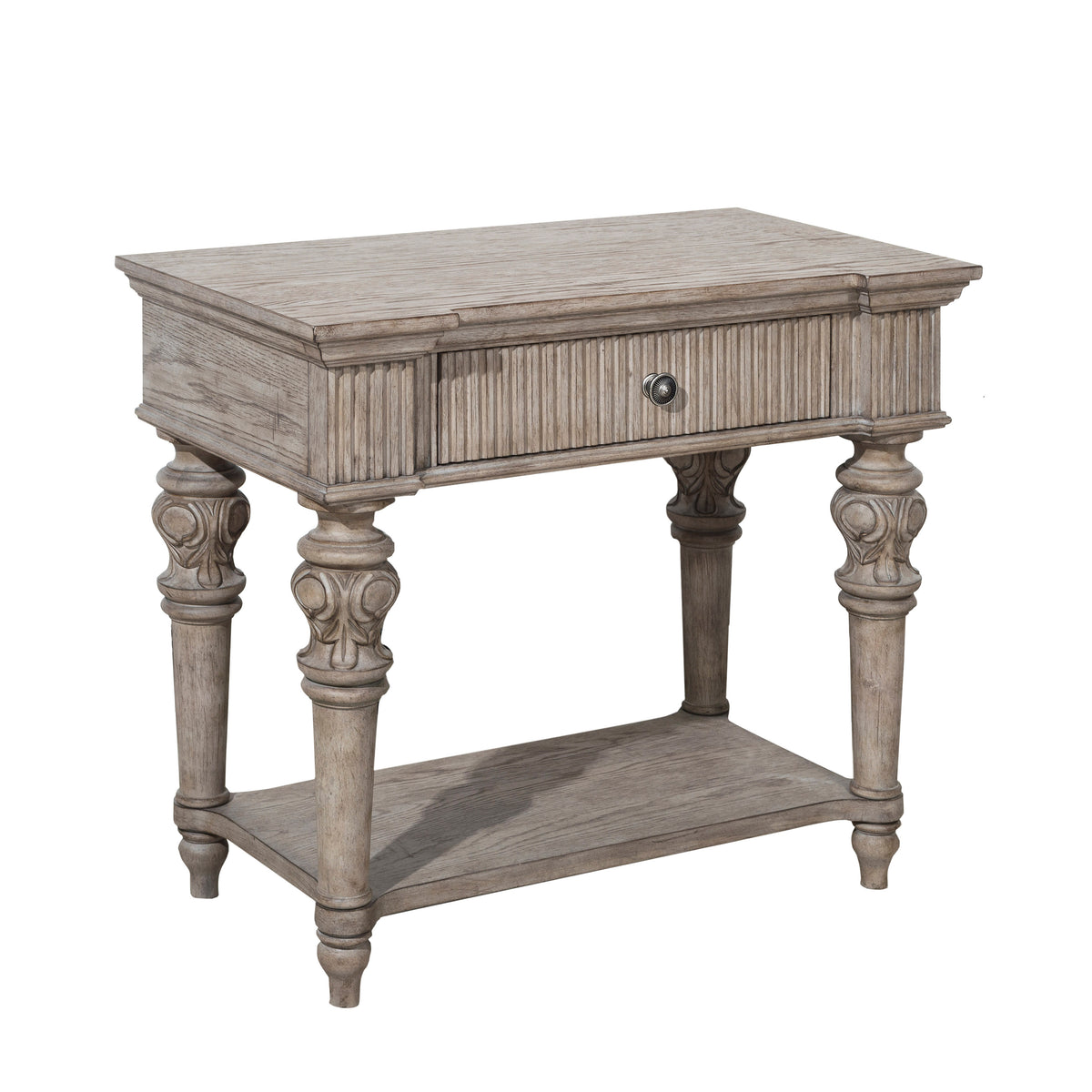 a table with a drawer