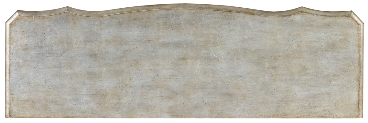 a grey rectangular sign with a curved edge