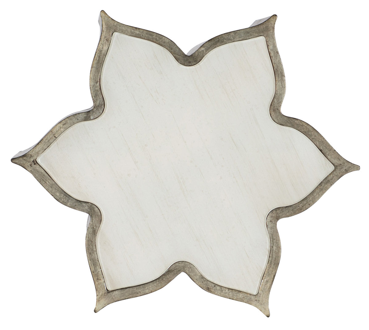 a white and grey star shaped object