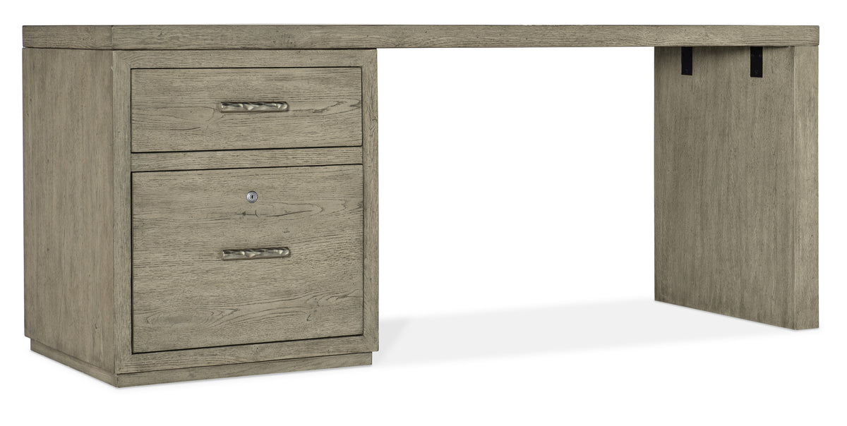 a desk with a drawer