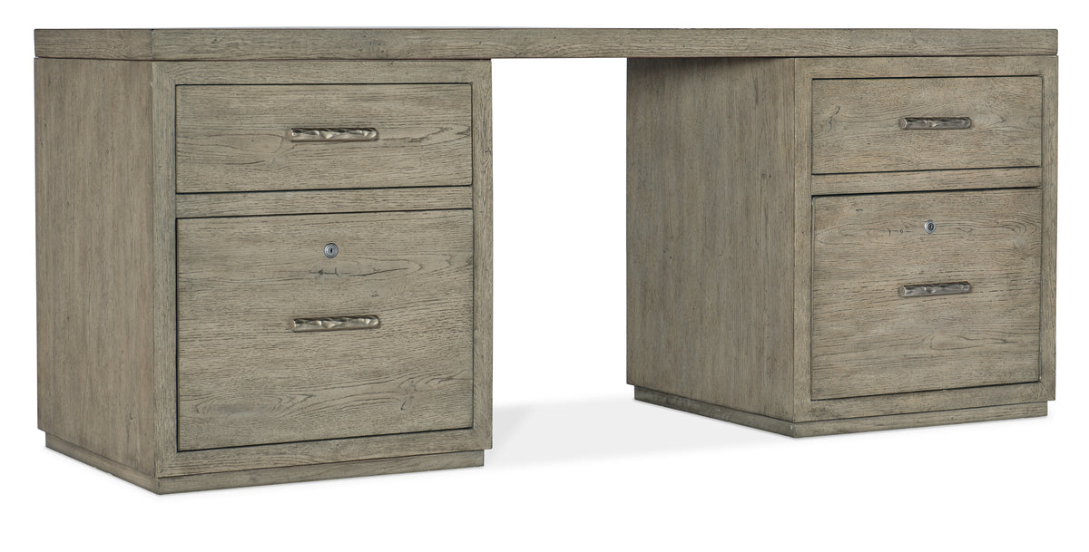 a desk with drawers on top