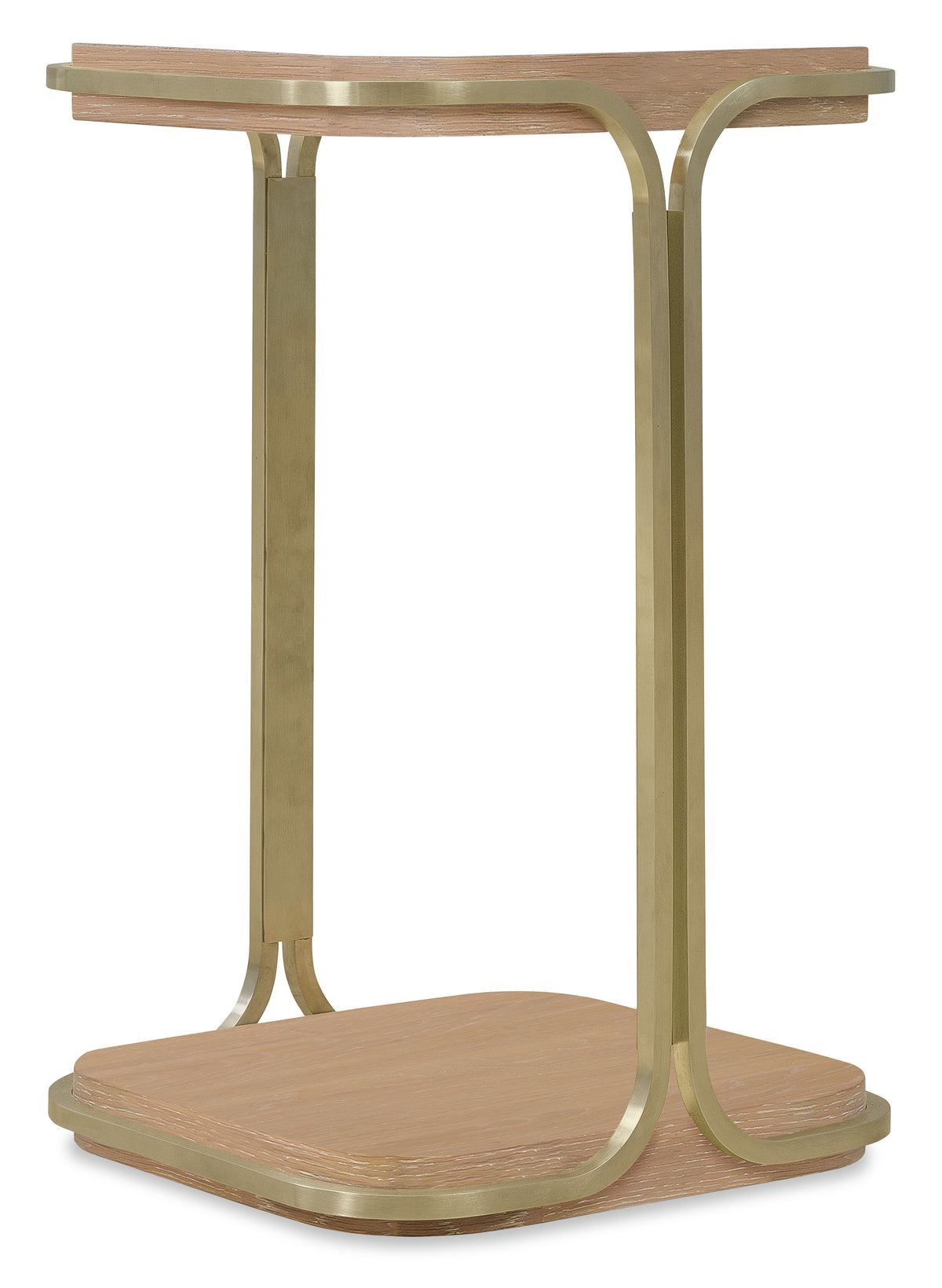 a gold metal stand with a seat