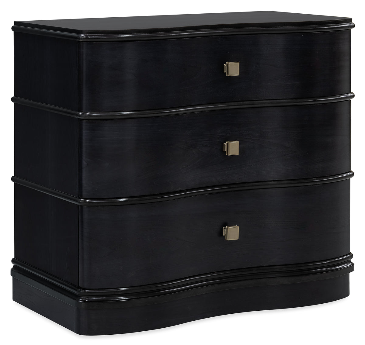 a black dresser with drawers