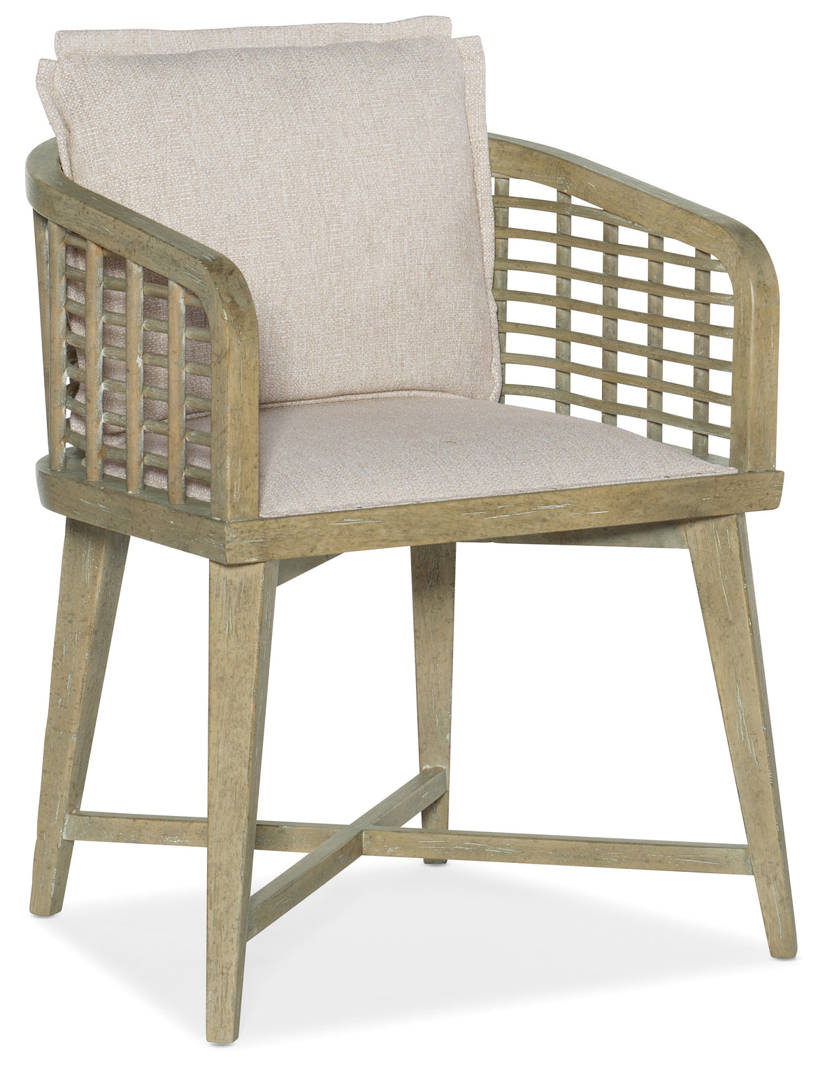 a chair with a cushion