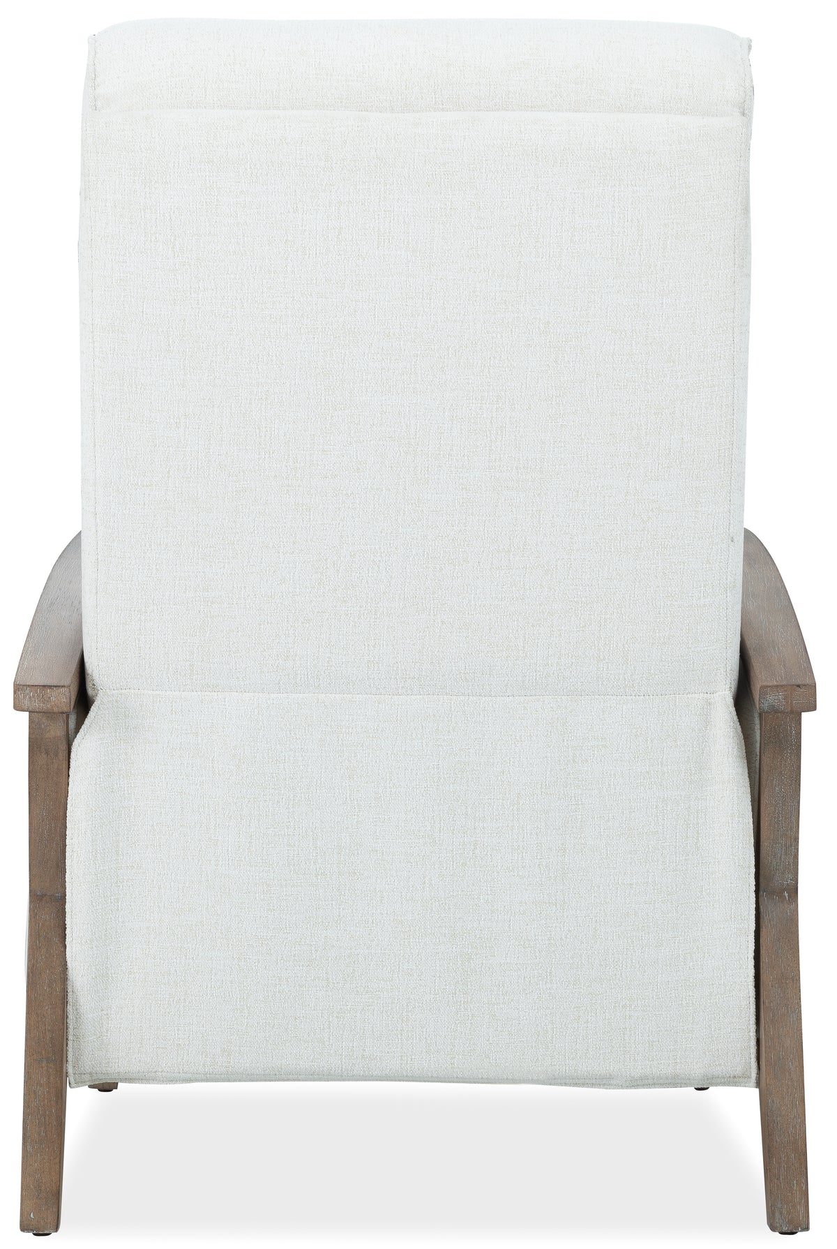 a white chair with a white cushion