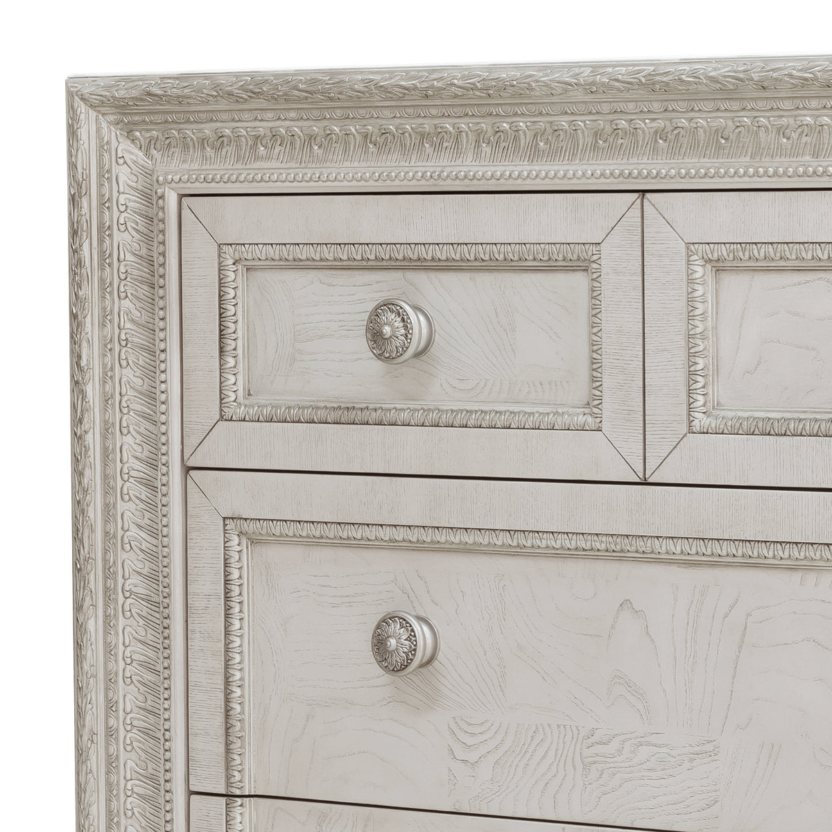 a close up of a dresser