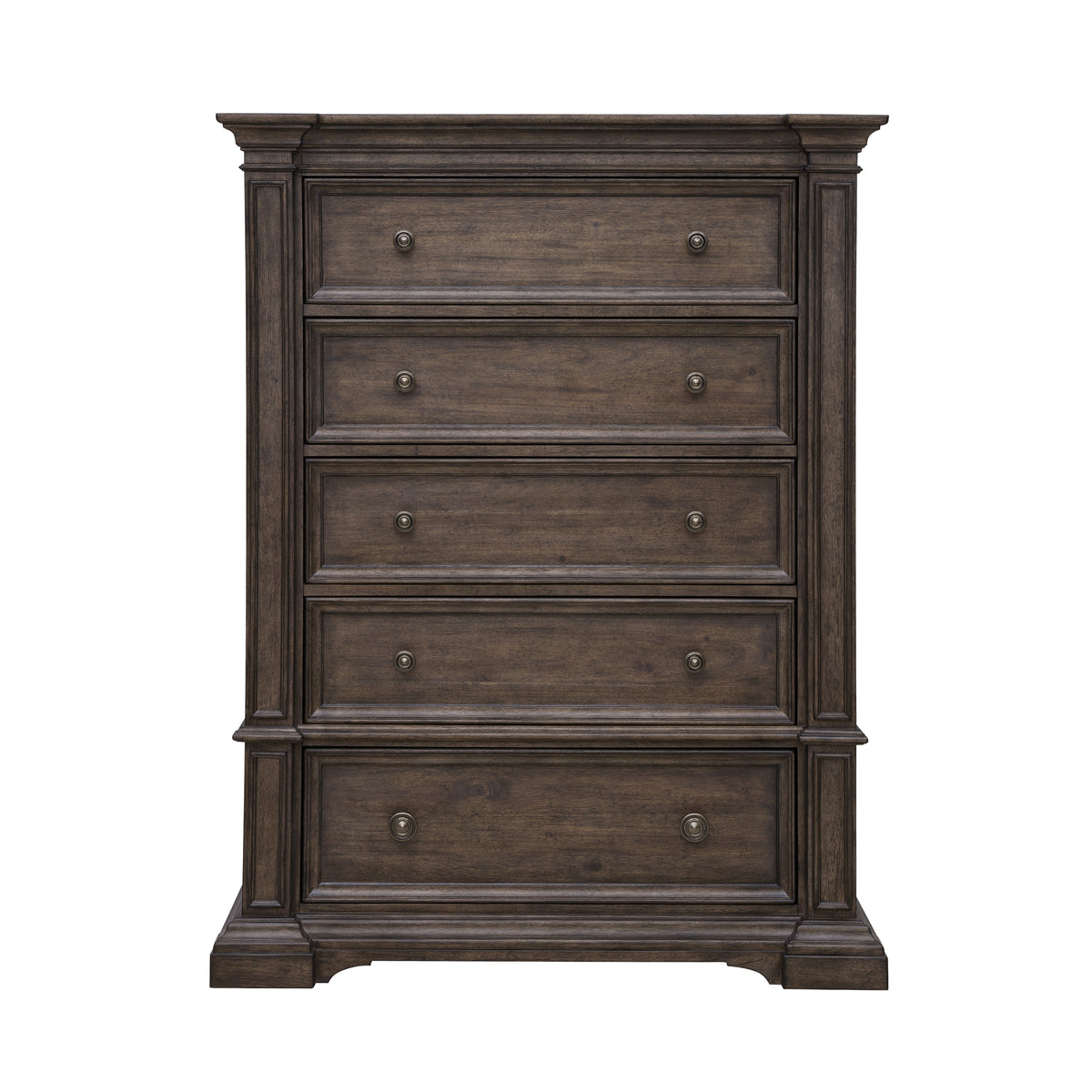 a wooden dresser with drawers