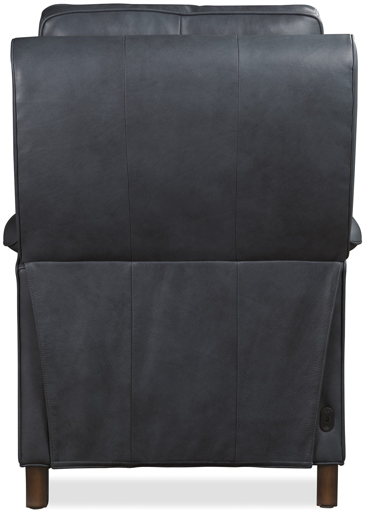 a back of a grey chair