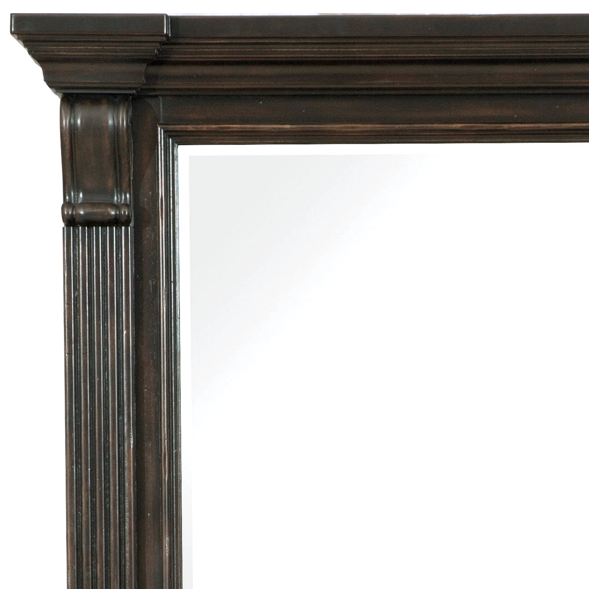 a close-up of a mirror