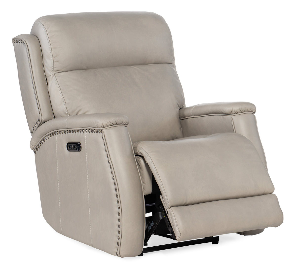 a white recliner with a white background
