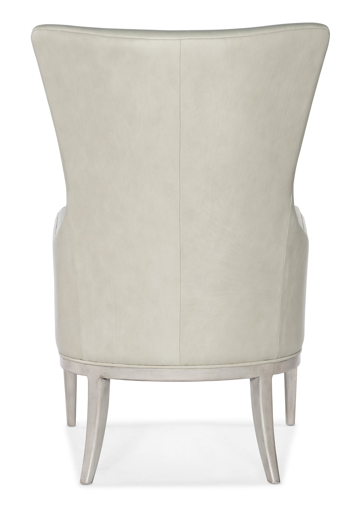 the back of a white chair