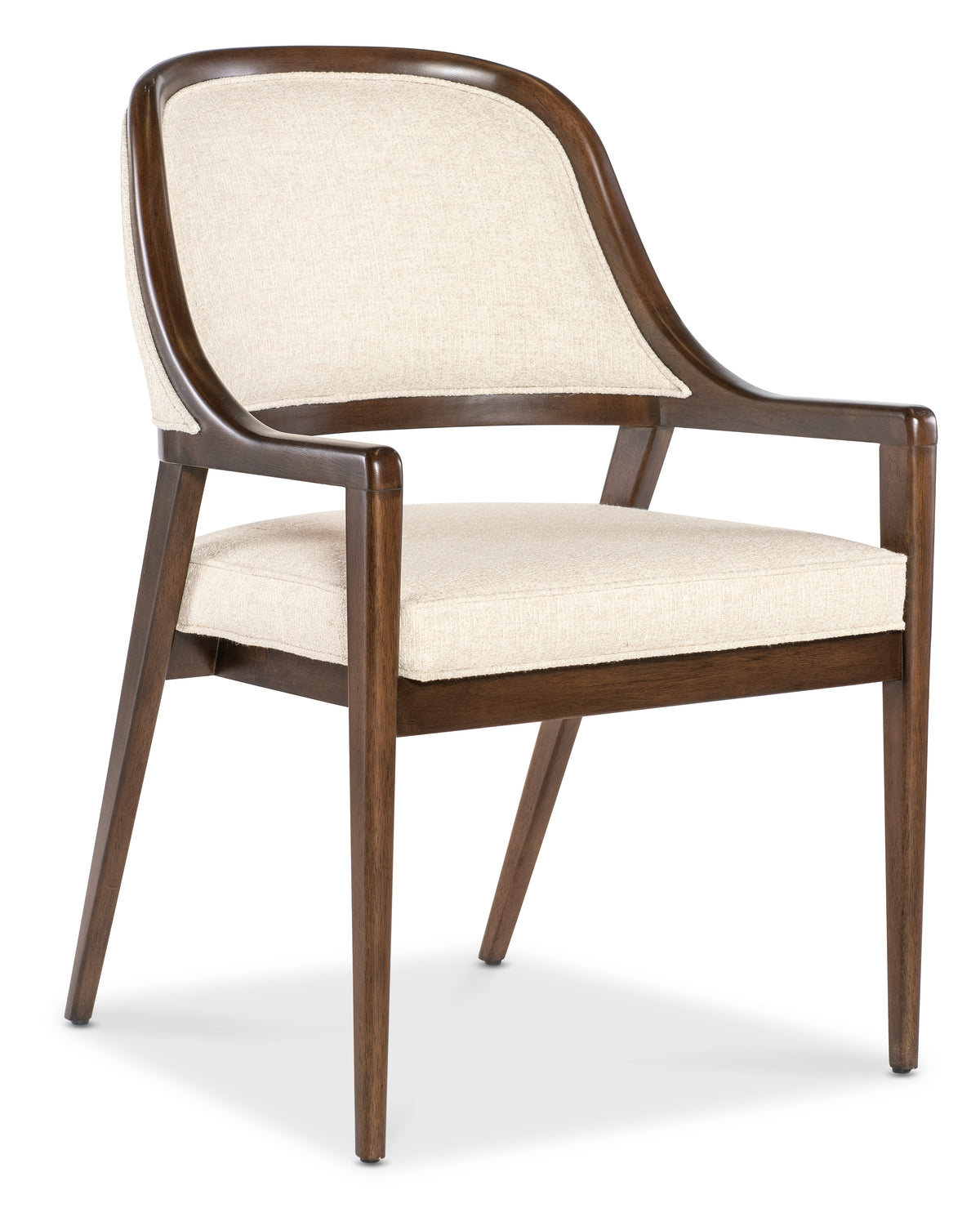 a chair with a white cushion