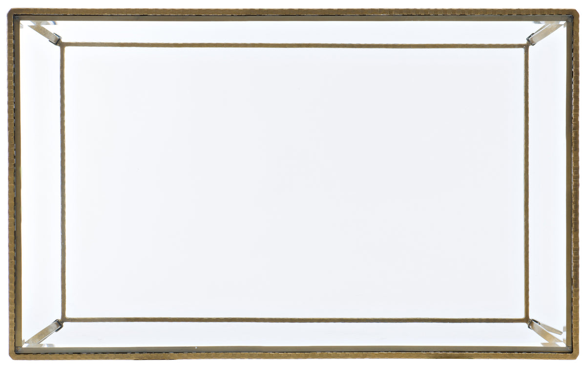 a white board with a gold border