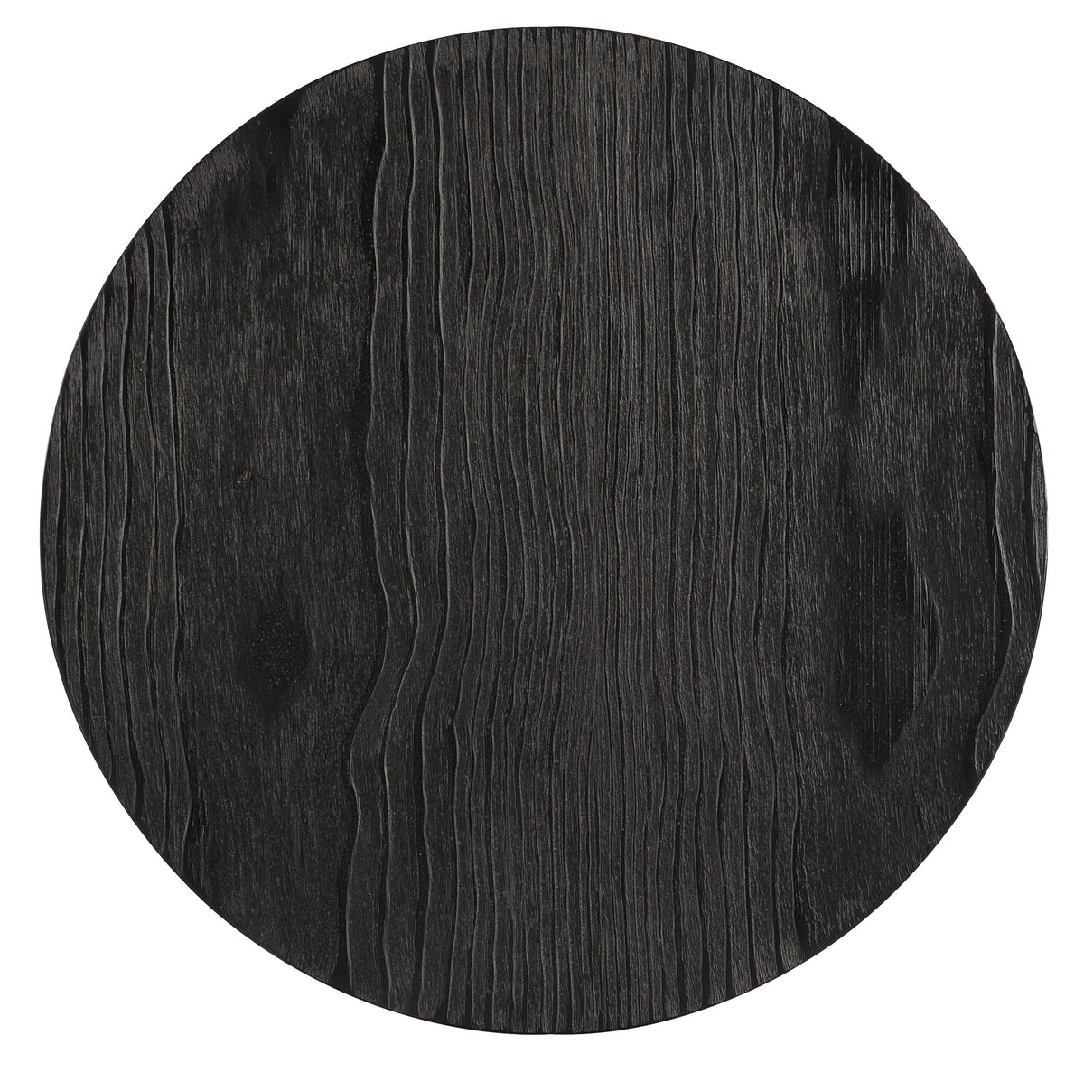 a black circle with a white background