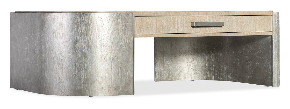 a desk with a drawer