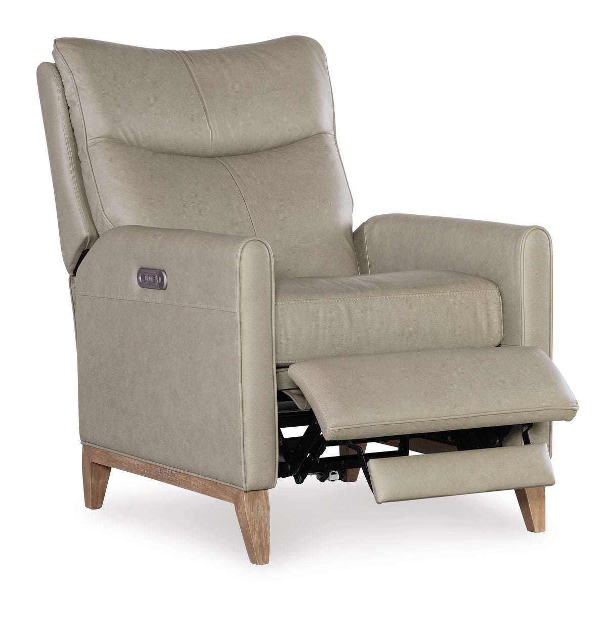 a recliner with a foot rest