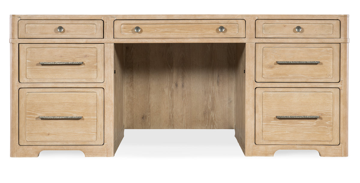 a desk with drawers and a white background
