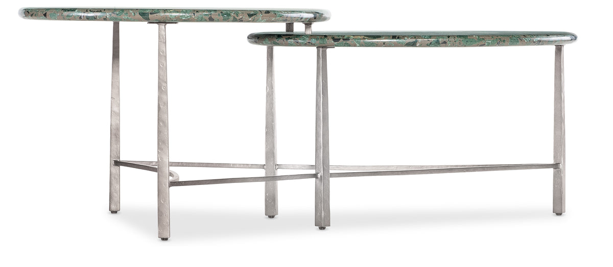 a table with a marble top