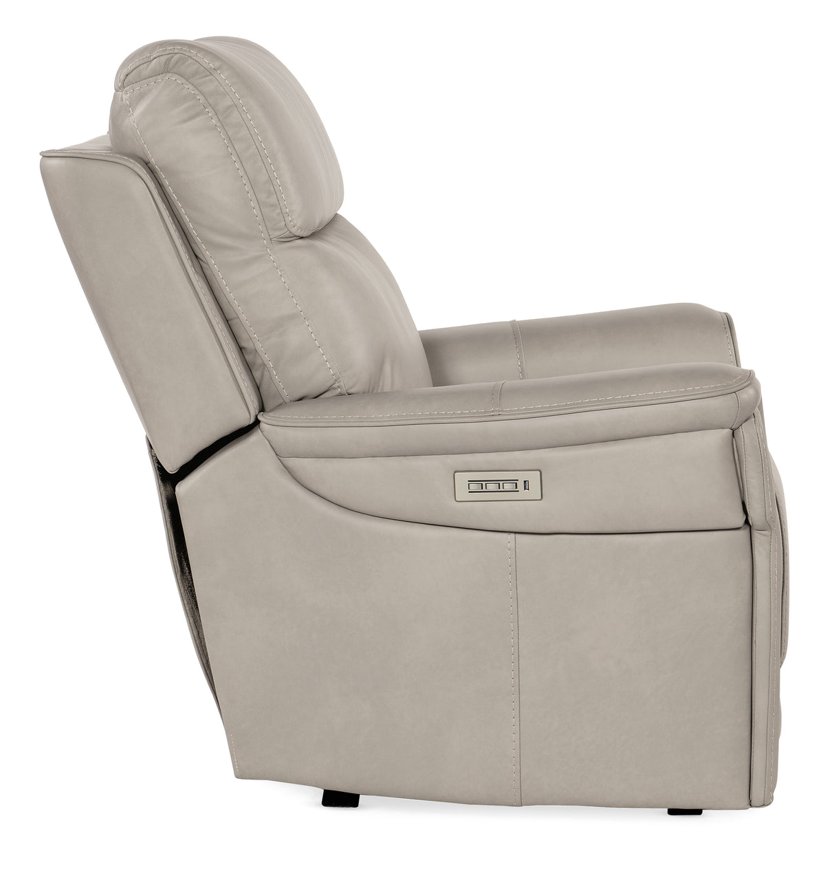 a white recliner with a white background