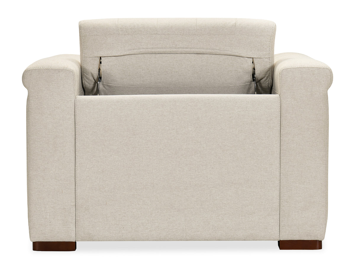 a white chair with a white background