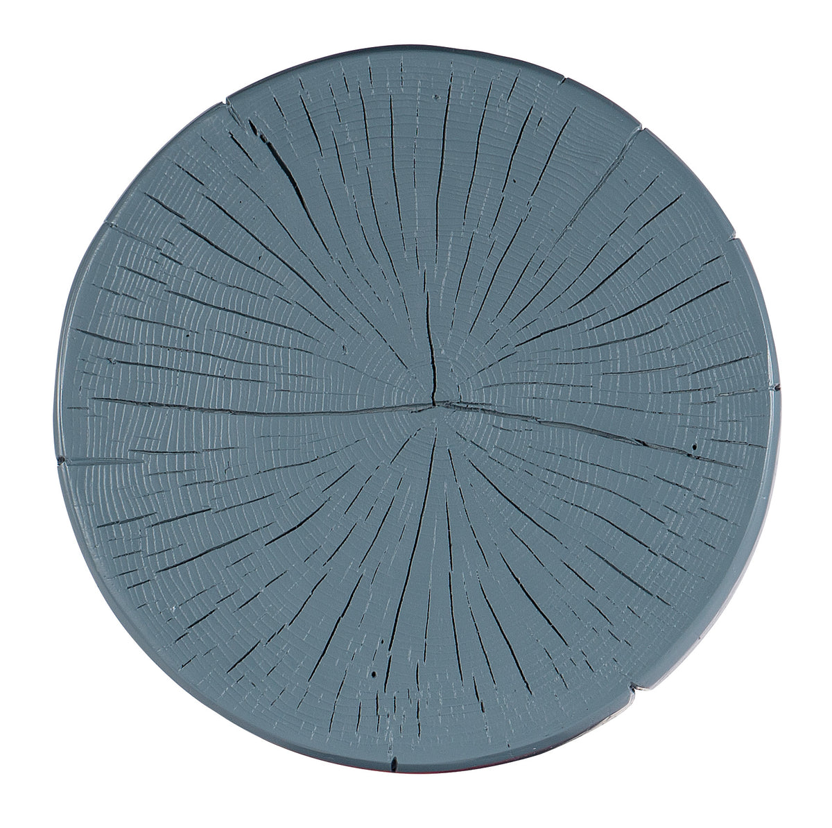 a grey circular object with cracks