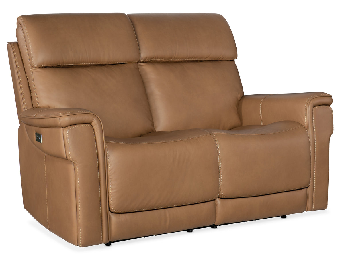 a brown leather couch with white background