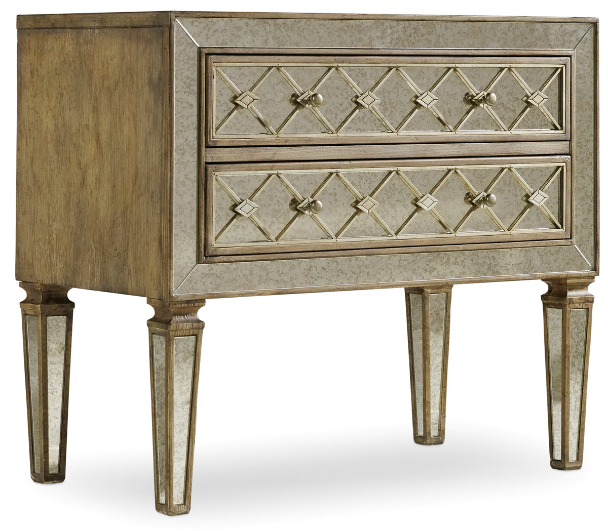 a close up of a dresser