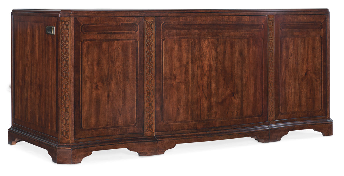 a brown wood cabinet with a white background