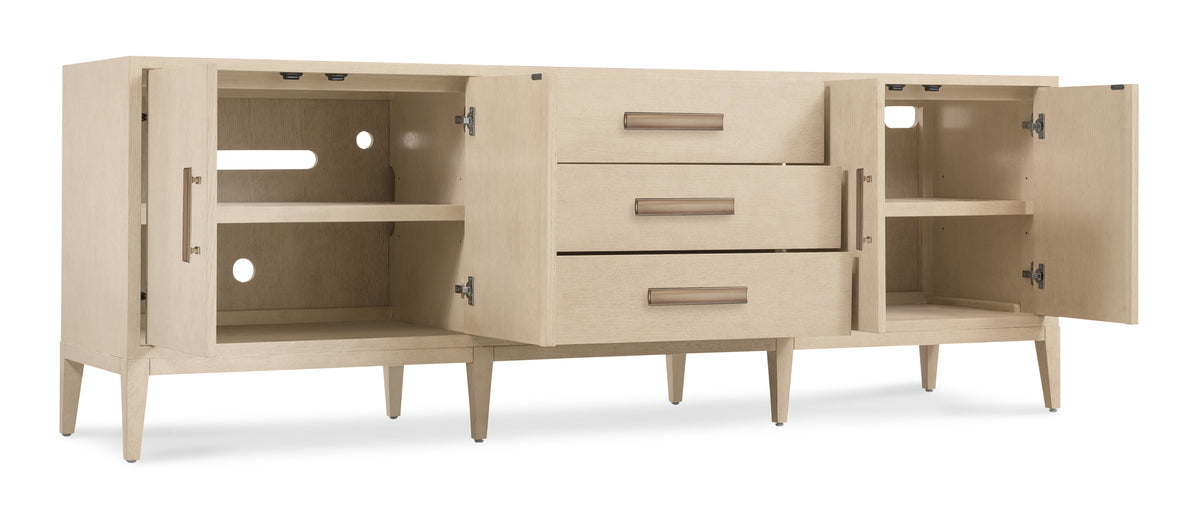 a white wooden cabinet with drawers