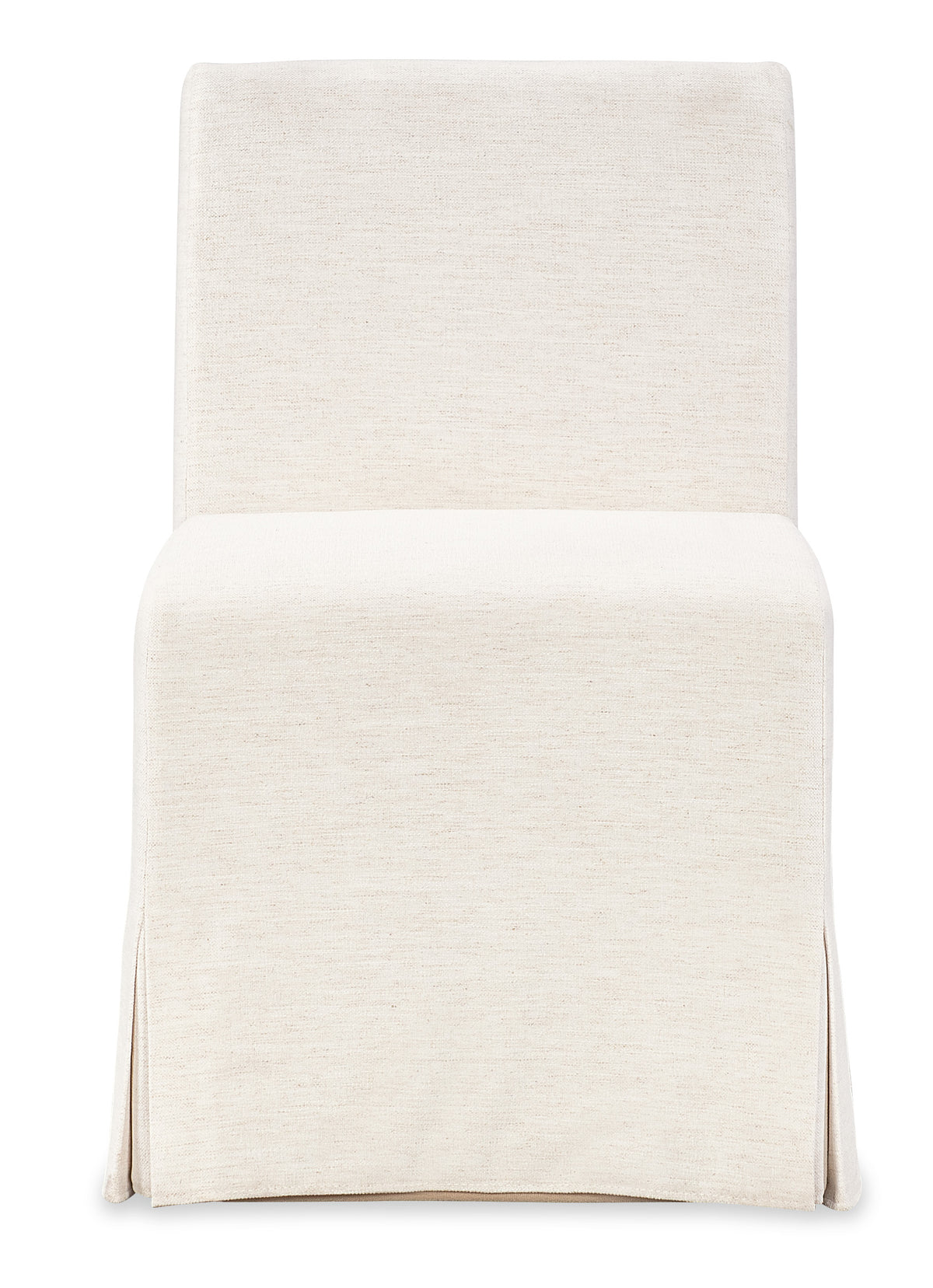 a white chair with a white cushion