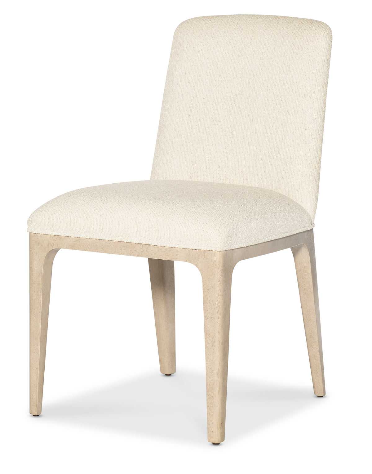 a white chair with a white back